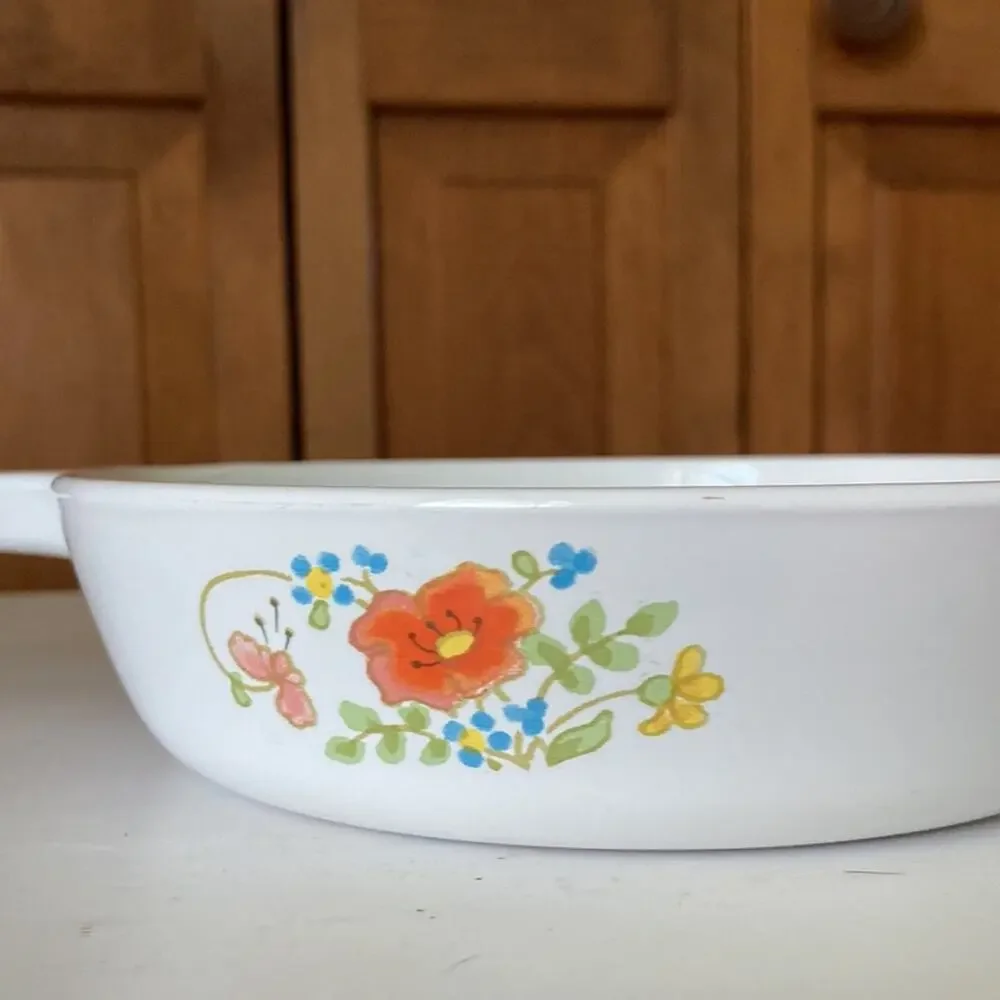 Vintage Corningware “Wildflower” Menuette Skillet, P-83-B